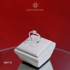 Nhẫn NN174 CHAM JEWELRY, Chủ Tim 4.0mm (Barcode TNT915).