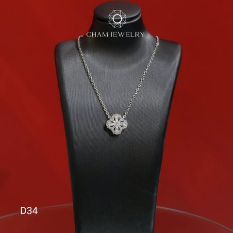 Dây Chuyền CHAM JEWELRY D34, Dây Chuyền 4 Lá (Barcode CDAY45)