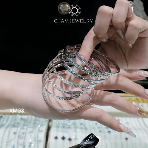 Vòng Tay CHAM JEWELRY XM03, Bản 4.0mm (Barcode TXC113)