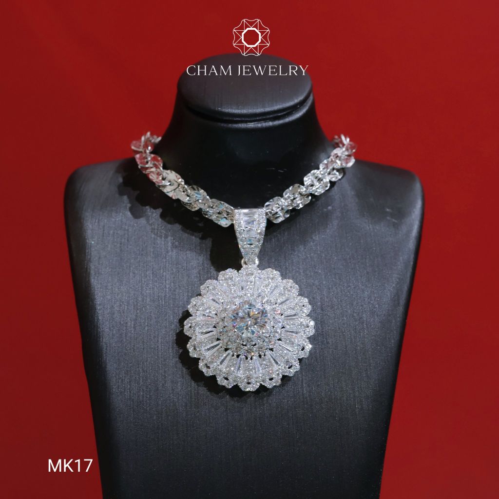 Mặt Dây Chuyền MK17 CHAM JEWELRY, Chủ 7.5mm (Barcode TMA1797).