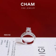 Nhẫn Nữ NNV40 Vàng 10k Chủ 5.4 Kim Cương Lab Grown Diamond