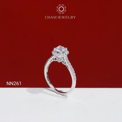 Nhẫn CHAM JEWELRY NN261, Nhẫn Vuông Chủ 5.0mm (Barcode TNN1869)