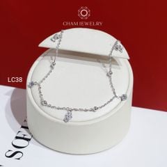 Lắc Chân CHAM JEWELRY LC38 , Lắc Cham Charm Hoa 5 Lá ( Barcode NLCY20)