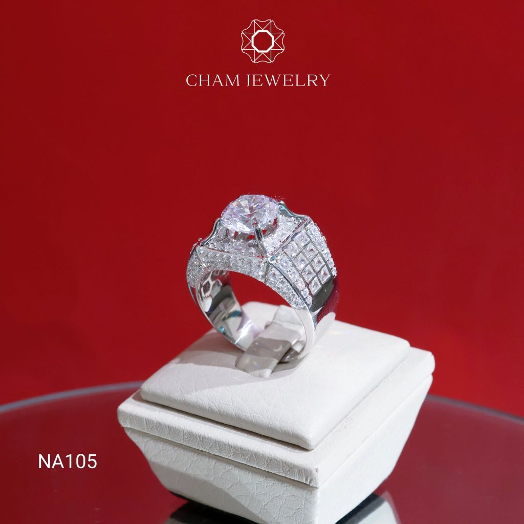 Nhẫn Nam NA105 CHAM JEWELRY, Chủ 10.0mm (Barcode TNNA423).