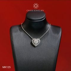Mặt Dây Chuyền MK125 CHAM JEWELRY, Mặt Xỏ Trái Tim (Barcode TMX410)