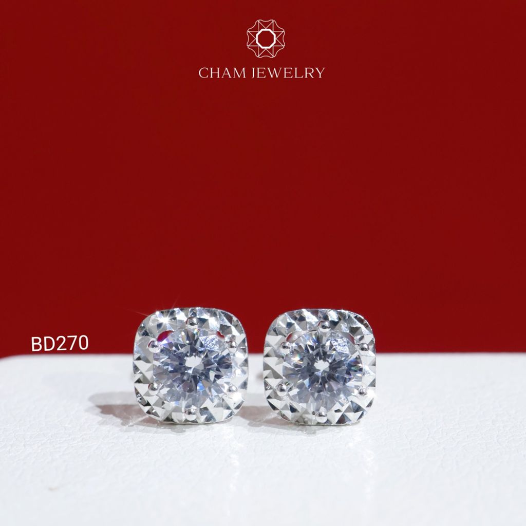 Hoa Tai BD270 CHAM JEWELRY , Chủ 5.5mm (Barcode TBD895).
