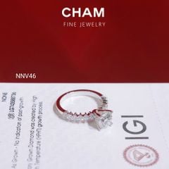 Nhẫn Nữ NNV46 Vàng 10k Chủ 6.3 Kim Cương Lab Grown Diamond