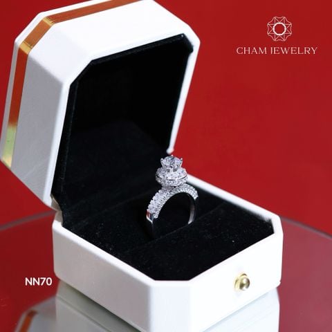 Nhẫn CHAM JEWELRY NN70, Chủ 6.0mm (Barcode TNN891)