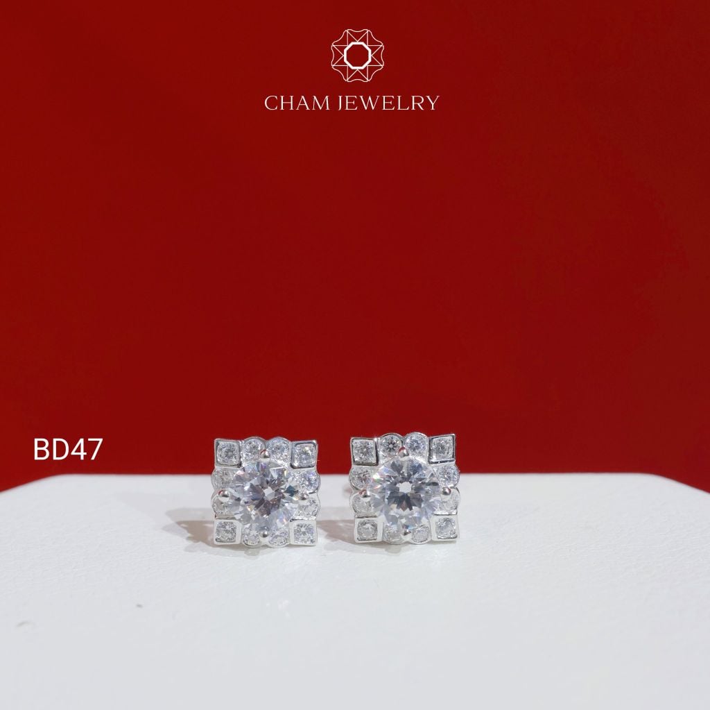 Hoa Tai BD47 CHAM JEWELRY, Chủ 5.0mm (Barcode TBD1610).