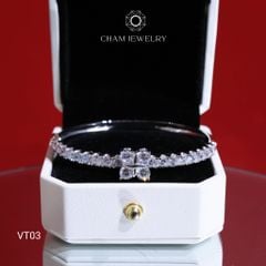 Vòng Tay CHAM JEWELRY VT03, Vòng Đá 4 Cánh (Barcode C3DV171).