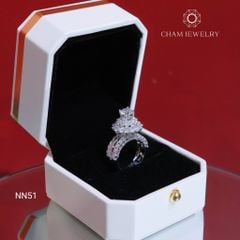 Nhẫn CHAM JEWELRY NN51, Chủ 6.0mm (Barcode TNN1689)