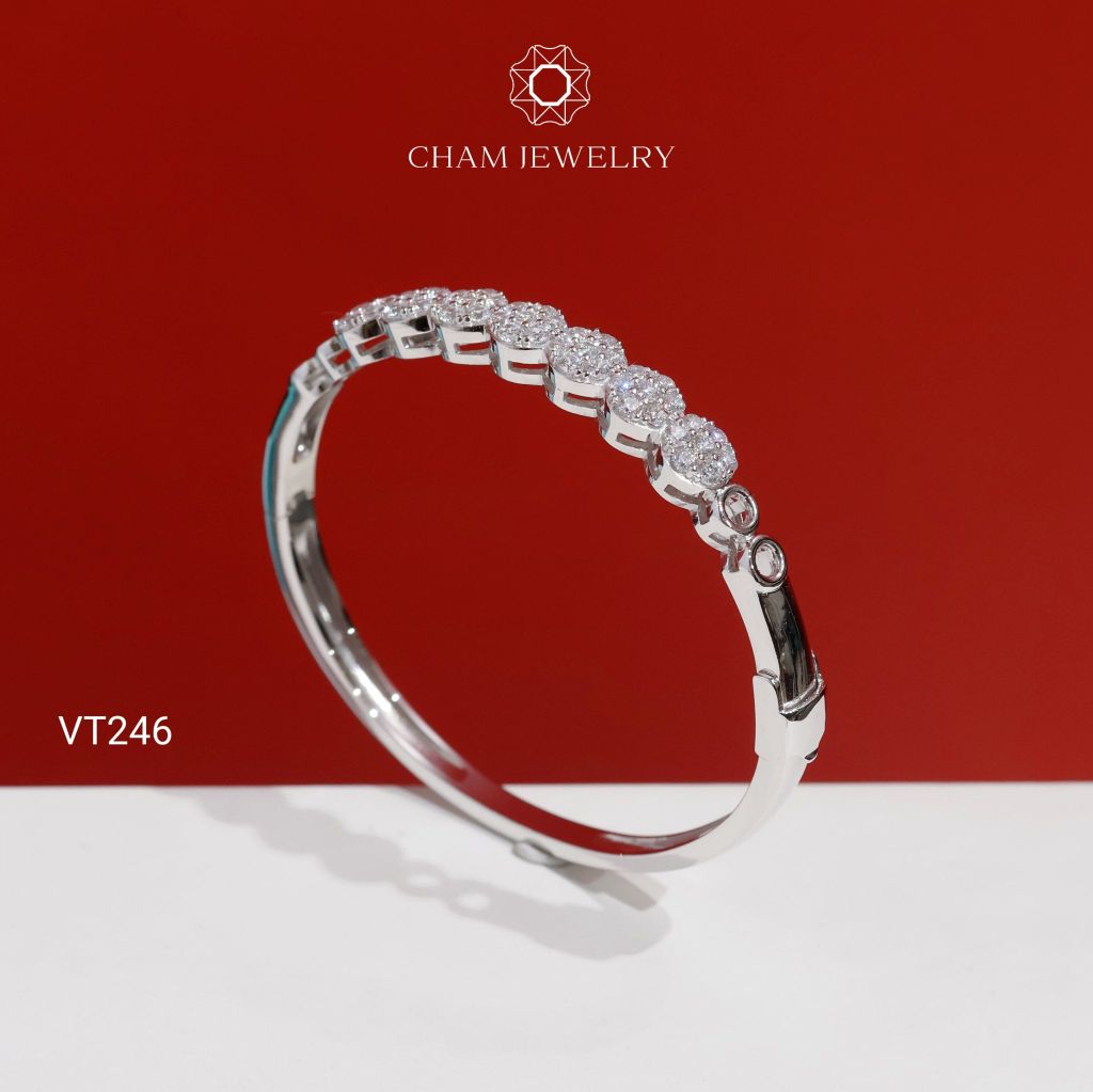 Vòng Tay CHAM JEWELRY VT246, Vòng Kiểu Bản 6.5mm (Barcode PVH170)