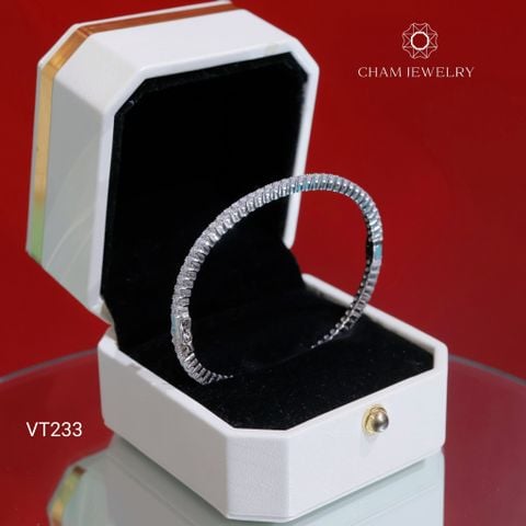 Vòng Tay CHAM JEWELRY VT233, Vòng Full Đá 2.0mm (Barcode TV211).