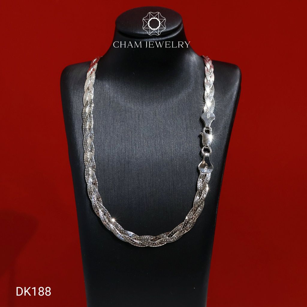 Dây Chuyền CHAM JEWELRY DK188, Dây 3 Bính Tròn ( C-DC(E3) ).