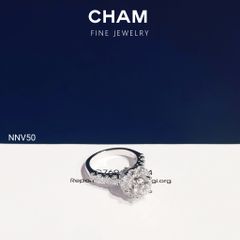 Nhẫn Nữ NNV50 Vàng 10k Chủ 6.3 Kim Cương Lab Grown Diamond