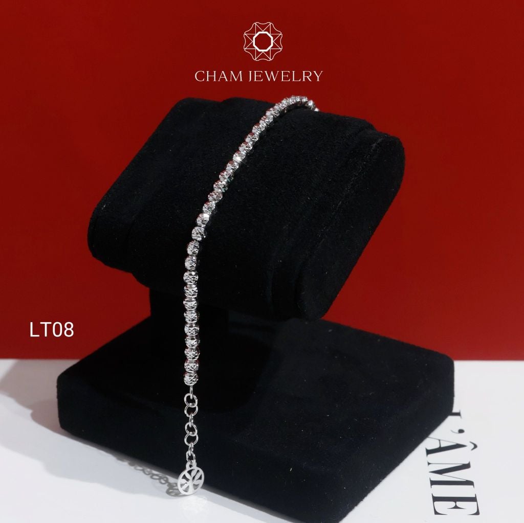 Lắc Tay LT08 CHAM JEWELRY , Lắc Bi Đều 4.0mm (Barcode TLBC822 - NLB1-CDML4L).