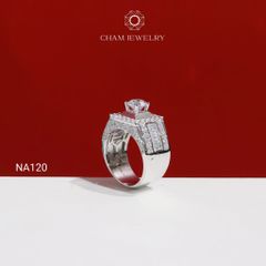 Nhẫn Nam NA120 CHAM JEWELRY, Chủ 6.5mm (TNNA435-C-N247).