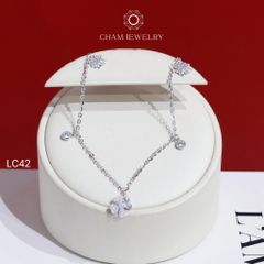 Lắc Chân LC42 CHAM JEWELRY , Lắc Chân Cỏ Trái Tim ( C-LC224(B11) )