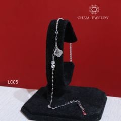 Lắc Chân LC05 CHAM JEWELRY , Lắc Chân Cỏ 4 Lá (Barcode CLACY378)