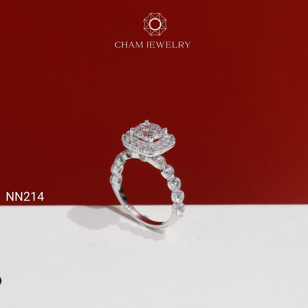 Nhẫn NN214 CHAM JEWELRY, Chủ 6.5mm( Barcode NNNH46).