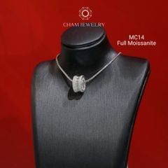 Mặt Dây Chuyền MC14 CHAM JEWELRY , Full Moissanite Cao Cấp Bản 6.0mm (Barcode OCM04).