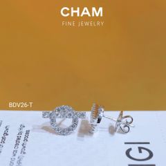 Hoa Tai BDV26 Vàng 10k Kim Cương Lab Grown Diamond