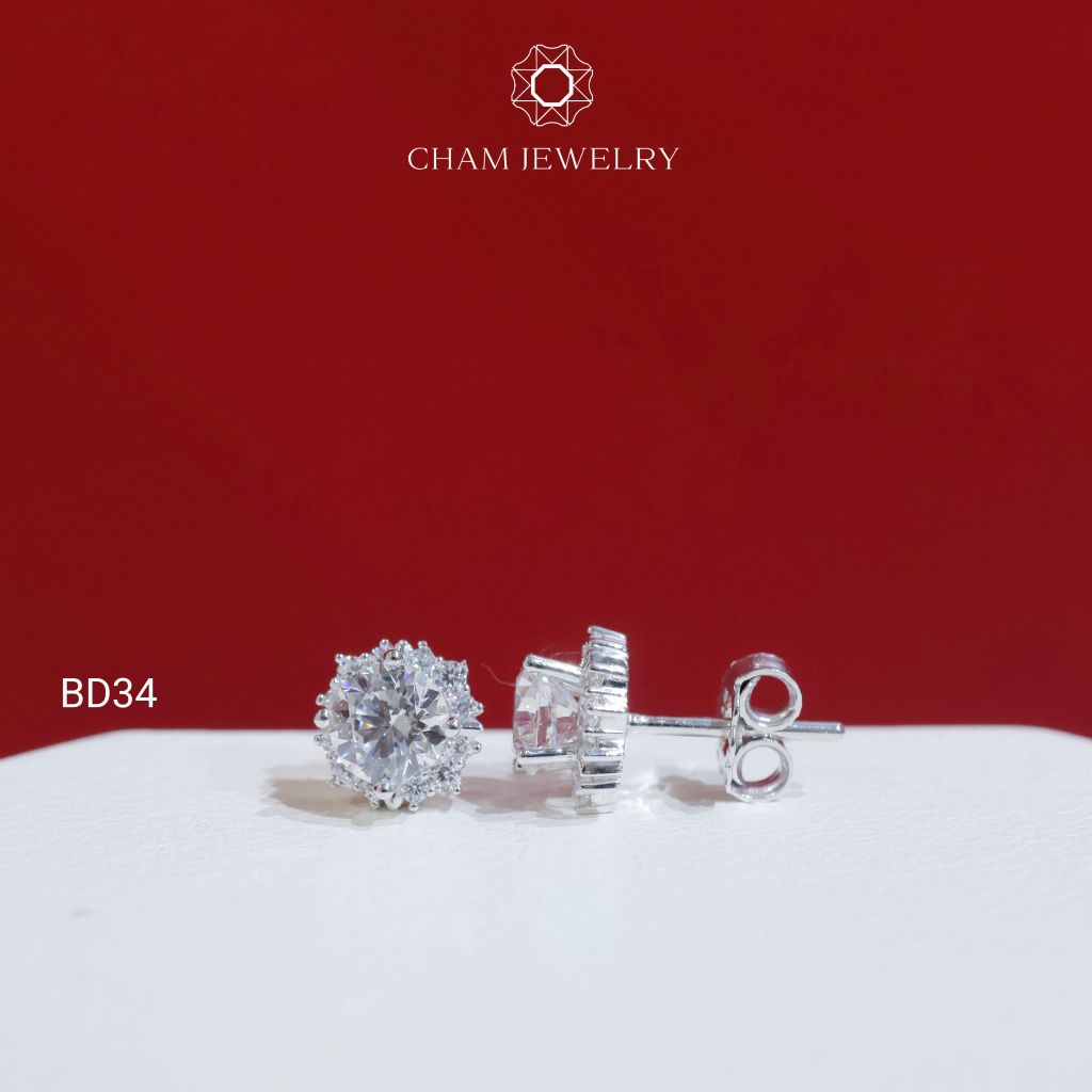 Hoa Tai CHAM JEWELRY BD34, Chủ 5.5mm (Barcode TBD1450)