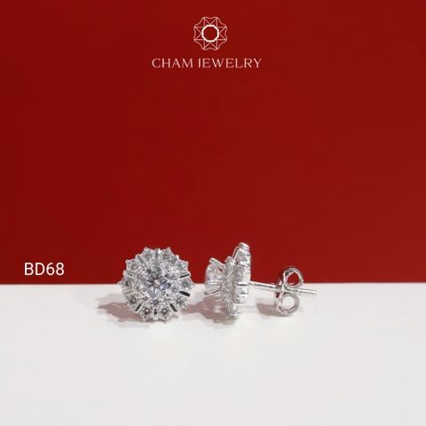 Hoa Tai BD68 CHAM JEWELRY, Chủ 4.5mm (Barcode TBD1756).