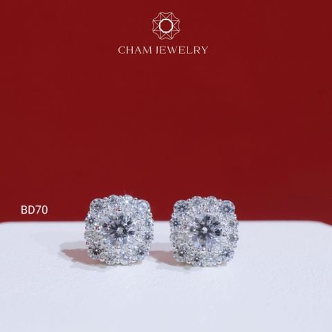 Hoa Tai BD70 CHAM JEWELRY , Chủ 4.0mm ( Barcode TBD1311).