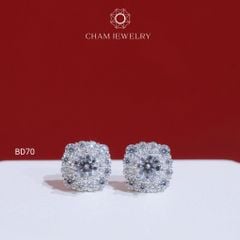 Hoa Tai BD70 CHAM JEWELRY , Chủ 4.0mm ( Barcode TBD1311).