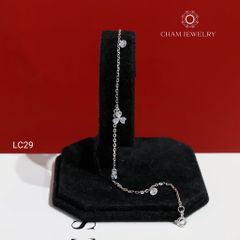 Lắc Chân LC29 CHAM JEWELRY, Lắc Chân Cỏ 3 Lá (Barcode CTNC131) .