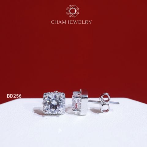 Hoa Tai BD256 CHAM JEWELRY, Chủ 6.5mm (Barcode TBD106).