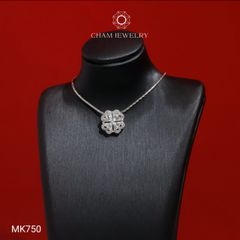 Mặt Dây Chuyền MK750 CHAM JEWELRY, Mặt Hoa 4 Cánh Full Đá (Barcode TMX454)