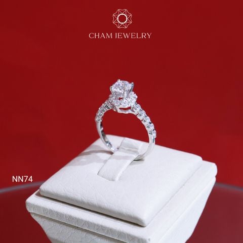 Nhẫn NN74 CHAM JEWELRY, Chủ 5.5mm  (Barcode TNN461).
