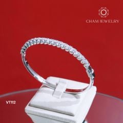 Vòng Tay CHAM JEWELRY VT112, Vòng Nửa Hàng Đá 3.5mm ( C3DV001).