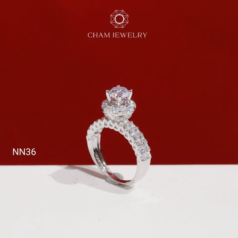 Nhẫn CHAM JEWELRY NN36, Chủ 6.0mm (Barcode TNN1653)