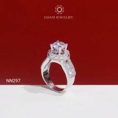 Nhẫn NN297 CHAM JEWELRY, Chủ 8.5mm( Barcode TNN941).
