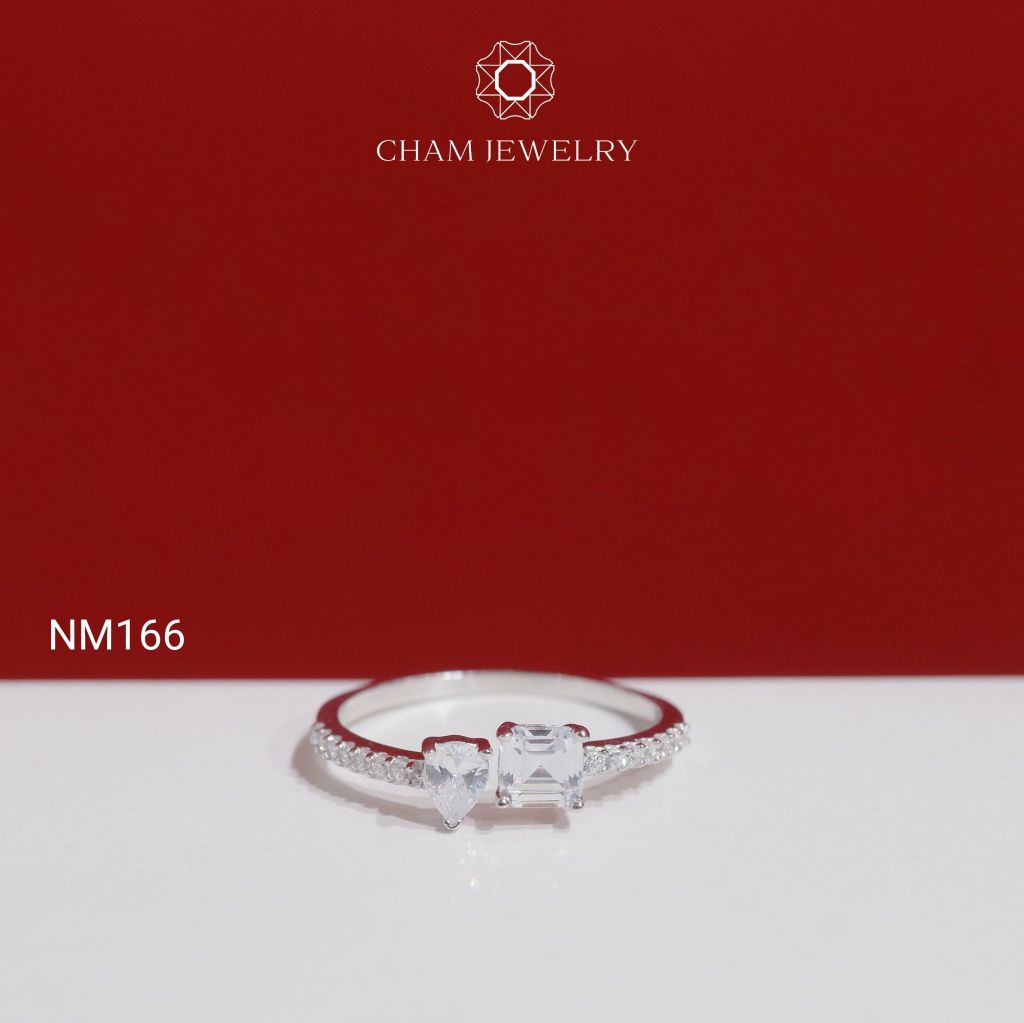 Nhẫn NM166 CHAM JEWELRY , Nhẫn Kết Kiểu (Barcode TNT960).