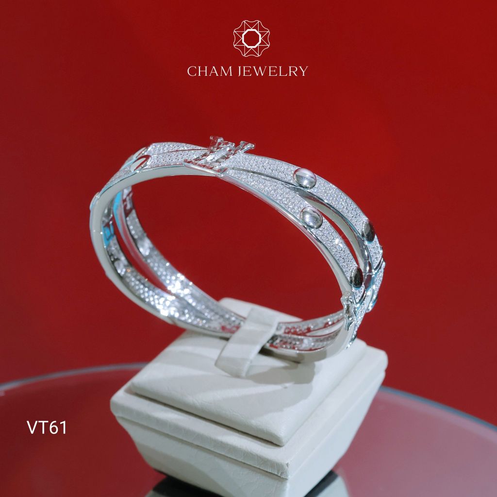Vòng Tay CHAM JEWELRY VT61, Vòng Kiểu LV (Barcode CV8004)