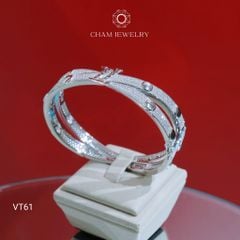 Vòng Tay CHAM JEWELRY VT61, Vòng Kiểu LV (Barcode CV8004)