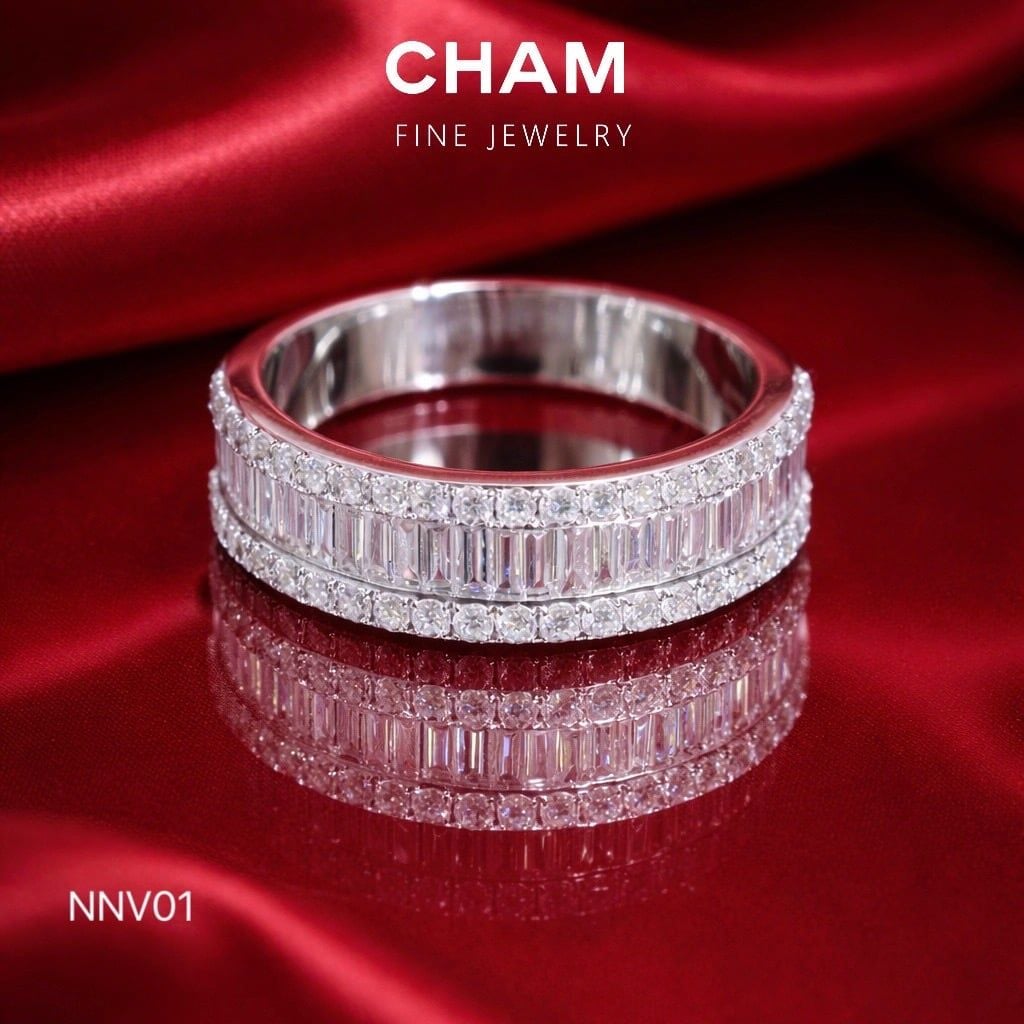 Nhẫn Nữ NMV01 Vàng 10k Kim cương Lab Grown Diamond