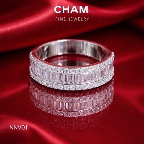 Nhẫn Nữ NMV01 Vàng 10k Kim cương Lab Grown Diamond