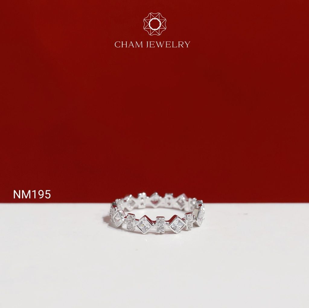 Nhẫn NM195 CHAM JEWELRY, Nhẫn Kiểu Full Đá ( TNF41-C-N2060 ).