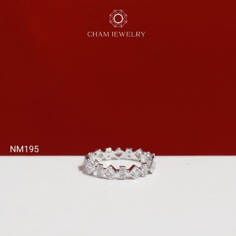 Nhẫn NM195 CHAM JEWELRY, Nhẫn Kiểu Full Đá ( TNF41-C-N2060 ).