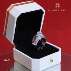 Nhẫn Nam NA83 CHAM JEWELRY, Chủ 6.5mm (Barcode CPCNN70).