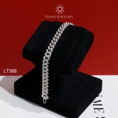 Lắc Tay LT388 CHAM JEWELRY, Lắc Khoen Lật Bản 7.5mm (Barcode TLBC859).