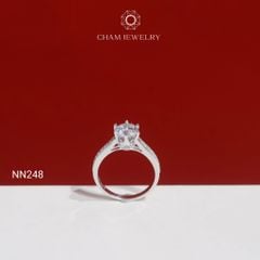 Nhẫn NN248 CHAM JEWELRY, Chủ 6.5mm( Barcode TNN228).