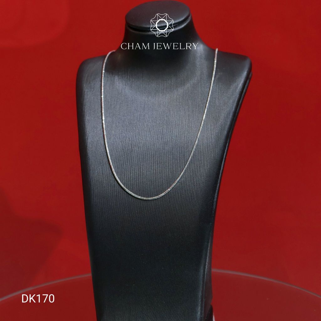 Dây Chuyền CHAM JEWELRY DK170, Dây Mì Kim Cương, Bản 1.0mm  (Barcode CDAYY236)