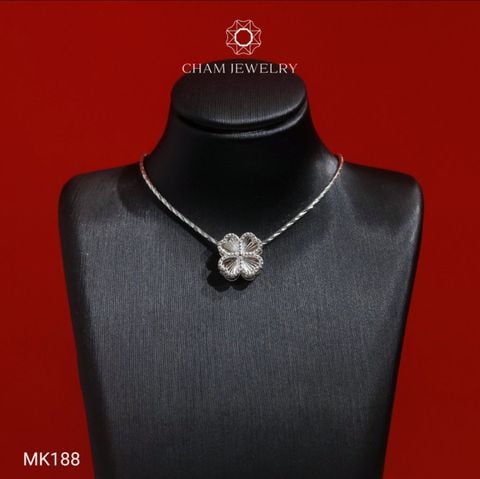 Mặt Dây Chuyền MK188 CHAM JEWELRY, Mặt Kiểu Xỏ Cỏ Chạm Máy (Barcode TMX451)