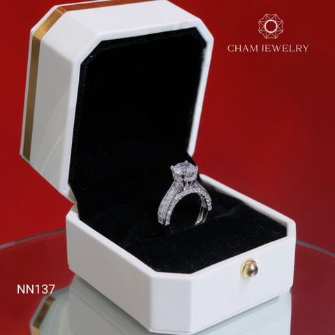 Nhẫn NN137 CHAM JEWELRY, Chủ 7.5mm (Barcode TNN386).